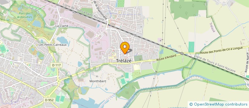 localisation de l'entreprise MONSIEUR THOMAS RONDEAU  TRELAZE