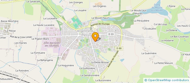 localisation de l'entreprise MONSIEUR THOMAS ROSSARD  ETRELLES