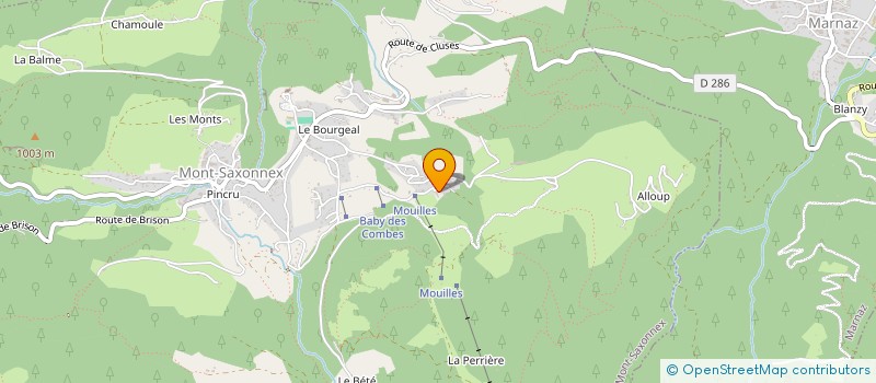 localisation de l'entreprise MONSIEUR THOMAS ROSSI  MONT-SAXONNEX