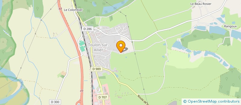 localisation de l'entreprise MONSIEUR THOMAS ROUAULT  TOULON-SUR-ALLIER