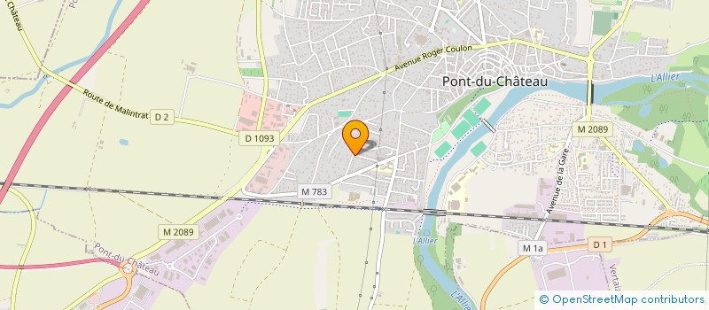 localisation de l'entreprise MONSIEUR THOMAS ROUGERIE  PONT-DU-CHATEAU