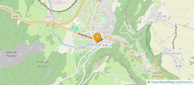 localisation de l'entreprise MONSIEUR THOMAS ROUGIER  POLIGNY