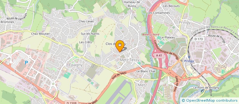 localisation de l'entreprise MONSIEUR THOMAS ROULET  EPAGNY METZ-TESSY