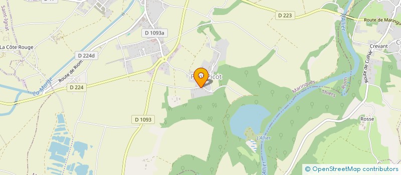 localisation de l'entreprise MONSIEUR THOMAS ROUSSANGE  MARINGUES