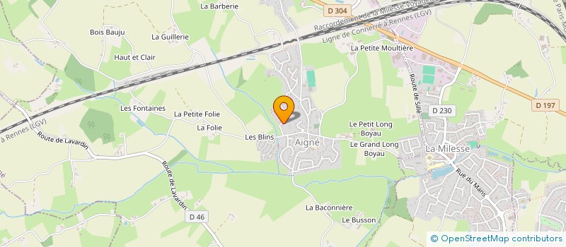 localisation de l'entreprise MONSIEUR THOMAS ROUSSEAU  AIGNE