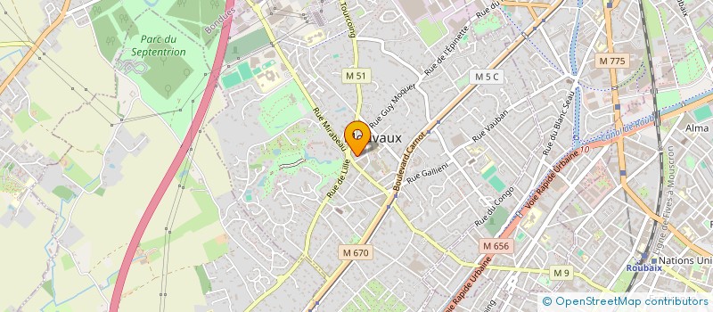 localisation de l'entreprise MONSIEUR THOMAS ROUSSEAUX  MOUVAUX