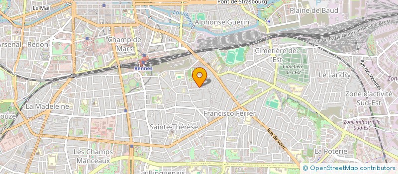 localisation de l'entreprise MONSIEUR THOMAS ROUSSET  RENNES