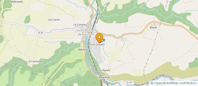 localisation de l'entreprise MONSIEUR THOMAS ROUX  VIALA-DU-TARN