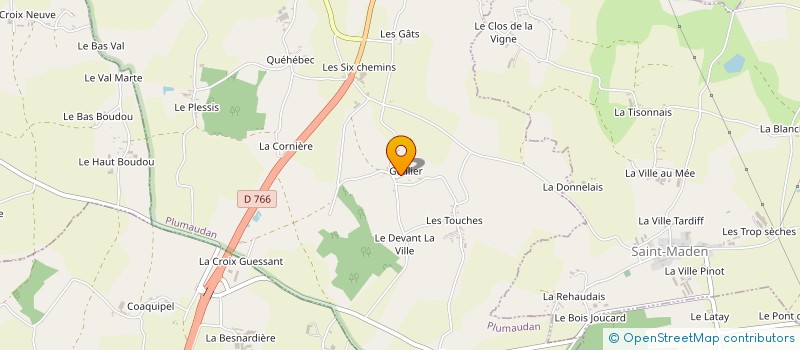 localisation de l'entreprise MONSIEUR THOMAS ROUXEL  PLUMAUDAN