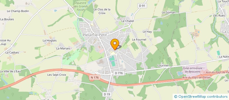 localisation de l'entreprise MONSIEUR THOMAS RUAULT  PLELAN-LE-PETIT