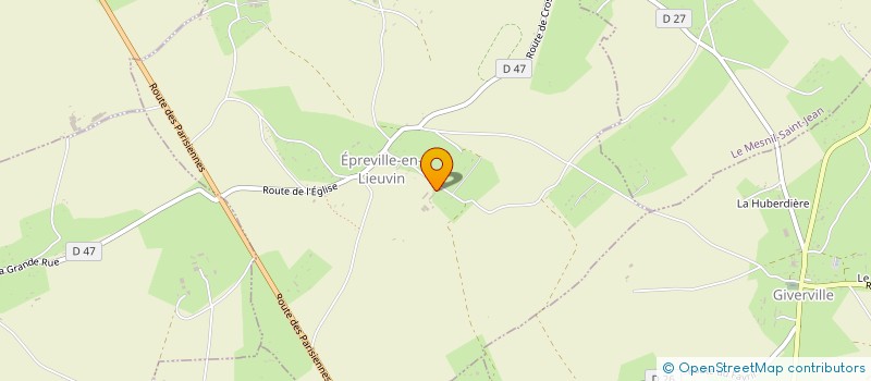 localisation de l'entreprise MONSIEUR THOMAS RUDI  EPREVILLE-EN-LIEUVIN