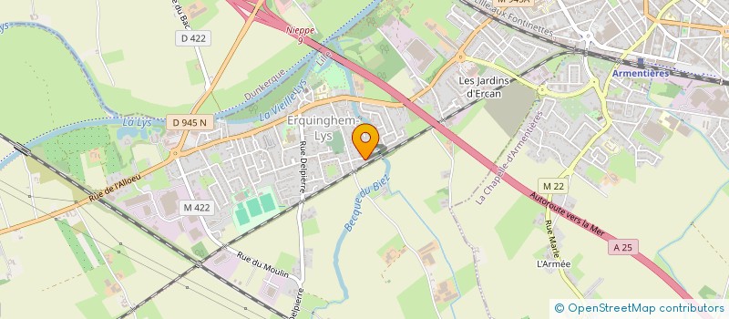 localisation de l'entreprise MONSIEUR THOMAS RUHANT  ERQUINGHEM-LYS