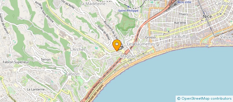 localisation de l'entreprise MONSIEUR THOMAS RUIZ  NICE