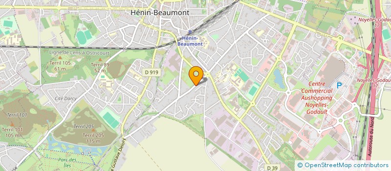 localisation de l'entreprise MONSIEUR THOMAS RYCKEWAERT à HENIN-BEAUMONT