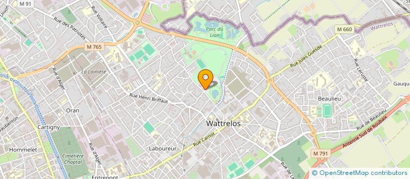 localisation de l'entreprise MONSIEUR THOMAS SABATINO  WATTRELOS