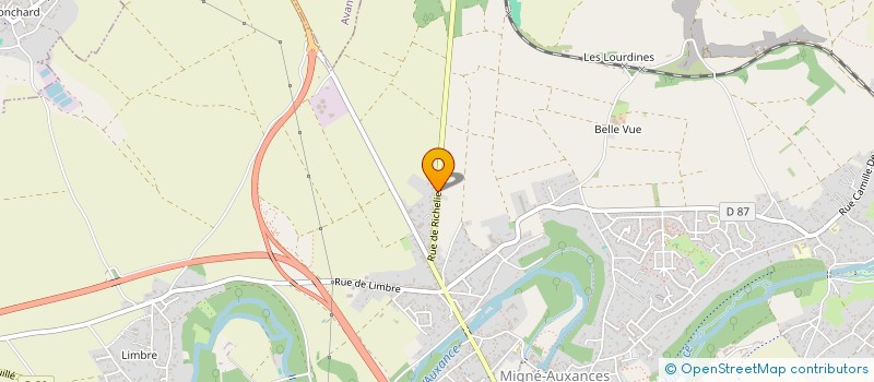 localisation de l'entreprise MONSIEUR THOMAS SABOUREAU  MIGNE-AUXANCES