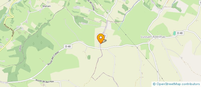 localisation de l'entreprise MONSIEUR THOMAS SAINT-BLANCAT  LUSSAN-ADEILHAC