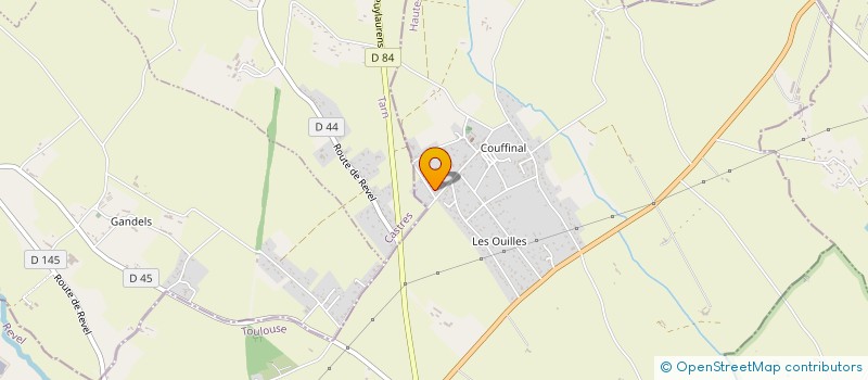 localisation de l'entreprise MONSIEUR THOMAS SALAS  REVEL