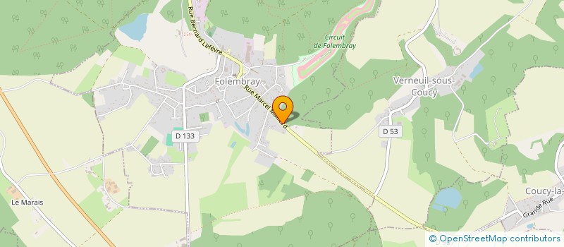 localisation de l'entreprise MONSIEUR THOMAS SALEMBIER  FOLEMBRAY