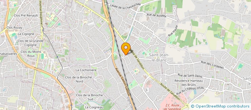 localisation de l'entreprise MONSIEUR THOMAS SAMPE  SAINT-JEAN-LE-BLANC