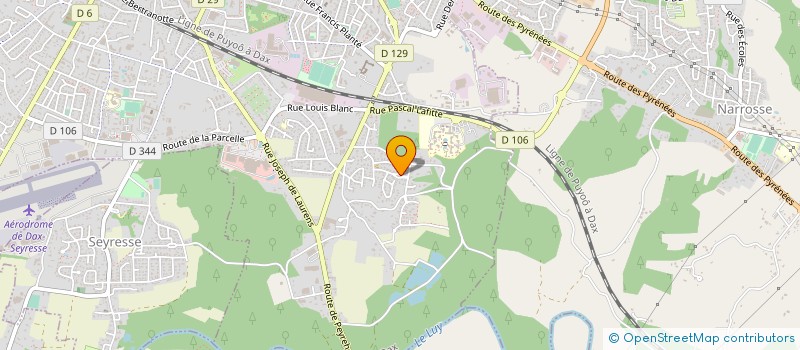 localisation de l'entreprise MONSIEUR THOMAS SARIBAY  DAX