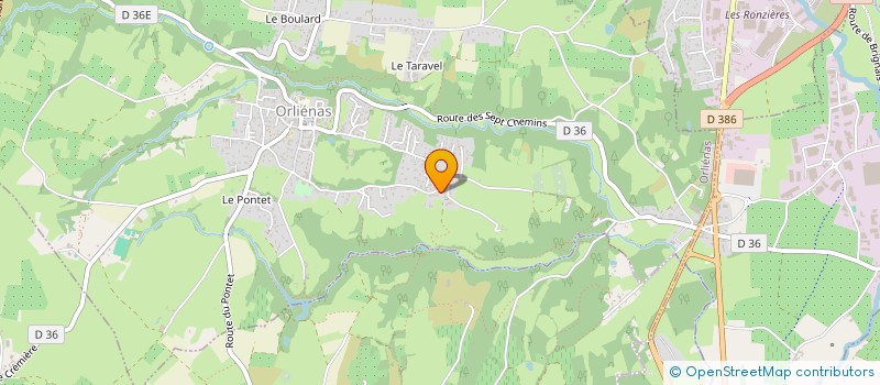 localisation de l'entreprise MONSIEUR THOMAS SARZIER  ORLIENAS