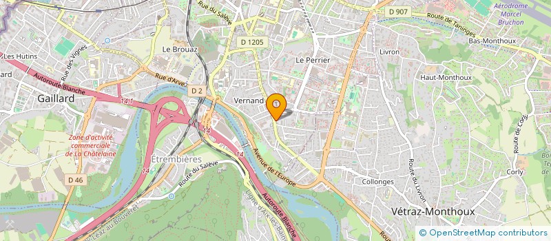 localisation de l'entreprise MONSIEUR THOMAS SATGE  ANNEMASSE