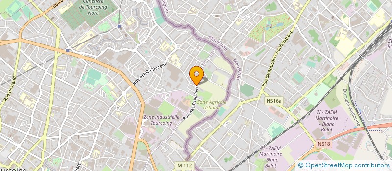 localisation de l'entreprise MONSIEUR THOMAS SAUVAGE  TOURCOING