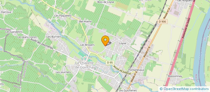 localisation de l'entreprise MONSIEUR THOMAS SAUVAN  LA CHAPELLE-DE-GUINCHAY