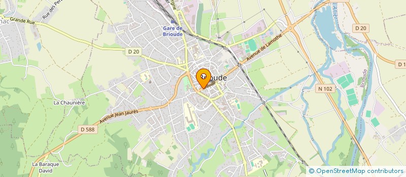 localisation de l'entreprise MONSIEUR THOMAS SAVARY  BRIOUDE