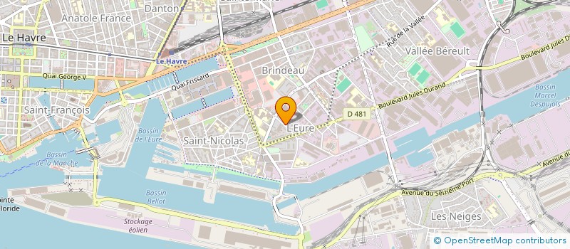 localisation de l'entreprise MONSIEUR THOMAS SAVARY  LE HAVRE