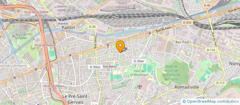 localisation de l'entreprise MONSIEUR THOMAS SCHOUTEN  PANTIN