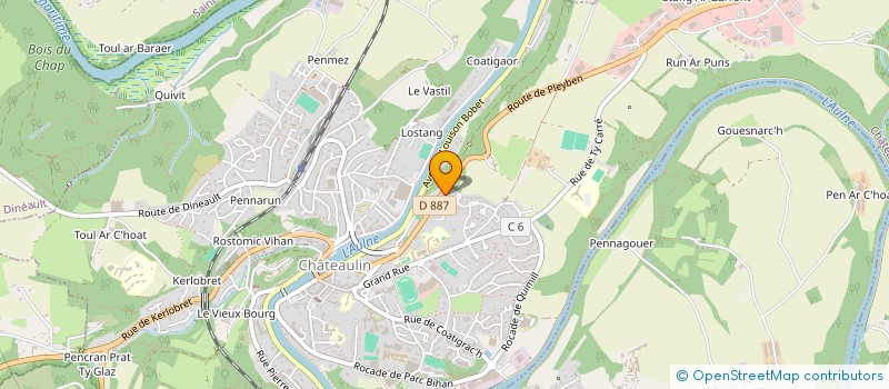 localisation de l'entreprise MONSIEUR THOMAS SCHREINER  CHATEAULIN