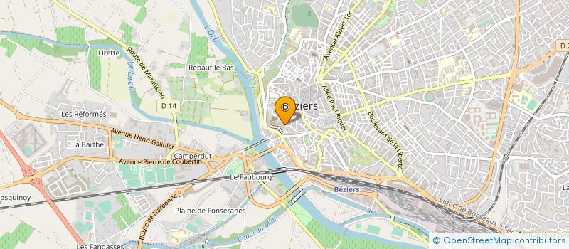 localisation de l'entreprise MONSIEUR THOMAS SENDRA  BEZIERS