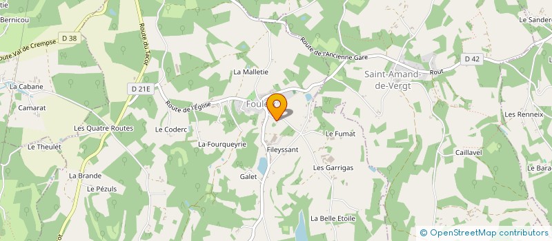 localisation de l'entreprise MONSIEUR THOMAS SERRE  VAL DE LOUYRE ET CAUDEAU