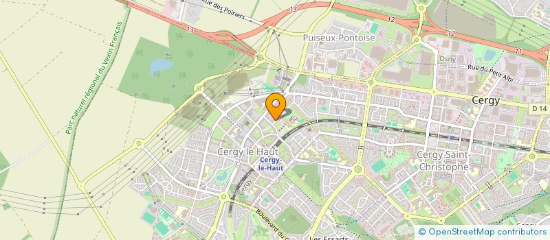 localisation de l'entreprise MONSIEUR THOMAS SEVENE  CERGY