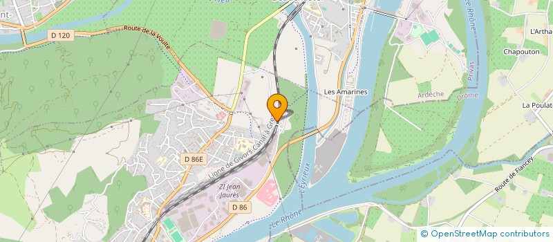 localisation de l'entreprise MONSIEUR THOMAS SIBOUR  LA VOULTE-SUR-RHONE