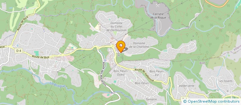 localisation de l'entreprise MONSIEUR THOMAS SIMON à VALBONNE
