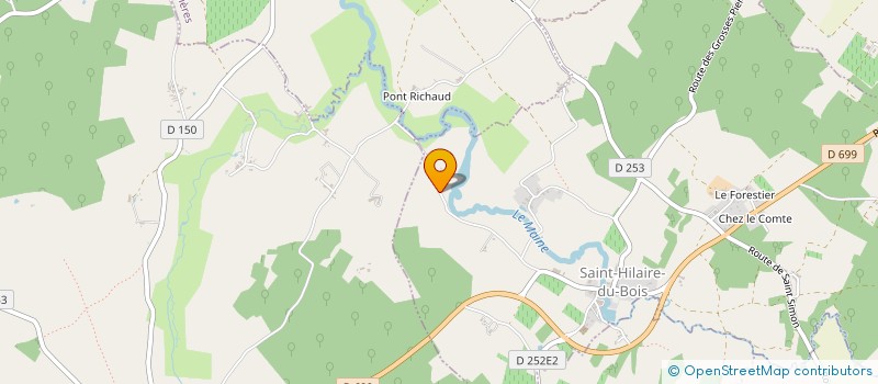 localisation de l'entreprise MONSIEUR THOMAS SIMON  SAINT-HILAIRE-DU-BOIS