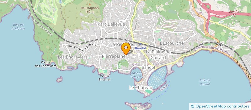 localisation de l'entreprise MONSIEUR THOMAS SIMOND  BANDOL