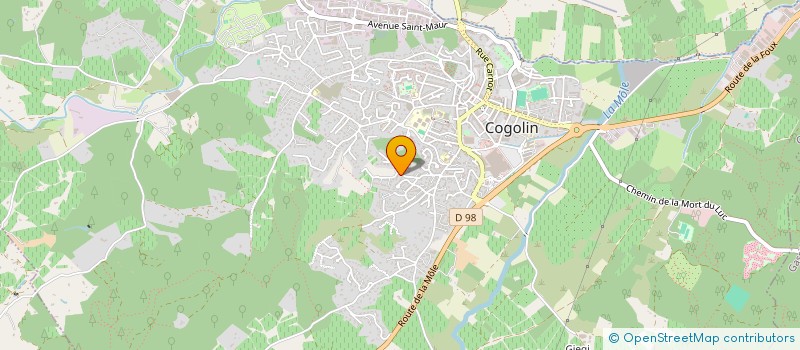 localisation de l'entreprise MONSIEUR THOMAS SIMONI  COGOLIN