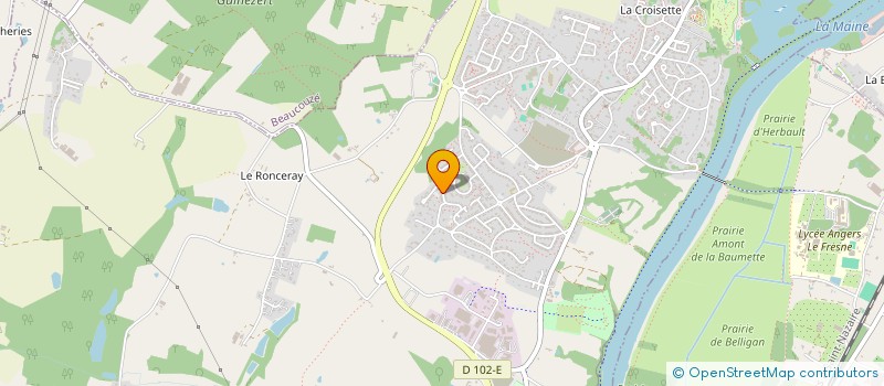 localisation de l'entreprise MONSIEUR THOMAS SIMONIN  BOUCHEMAINE