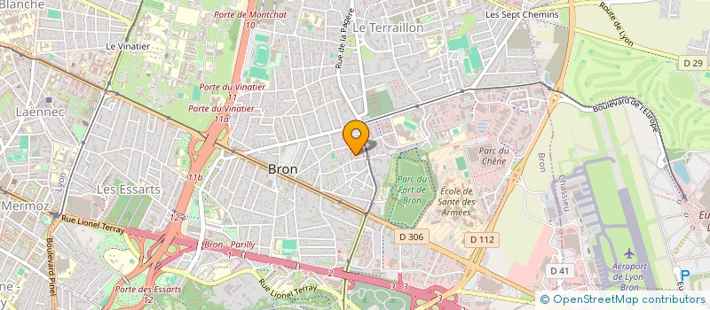 localisation de l'entreprise MONSIEUR THOMAS SIMONIN  BRON