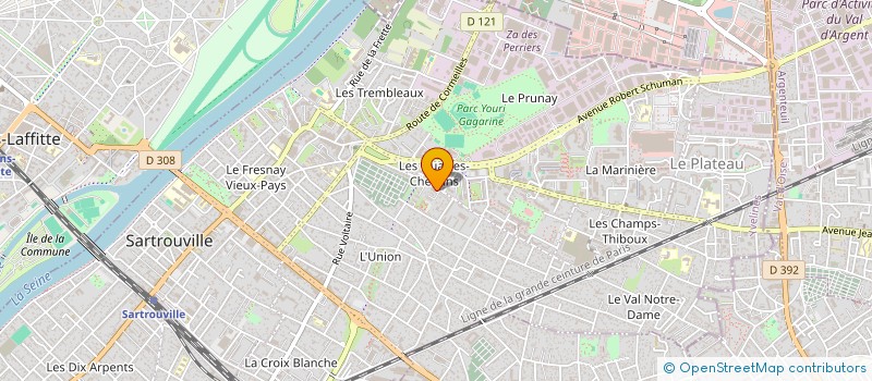 localisation de l'entreprise MONSIEUR THOMAS SIMONNET à SARTROUVILLE