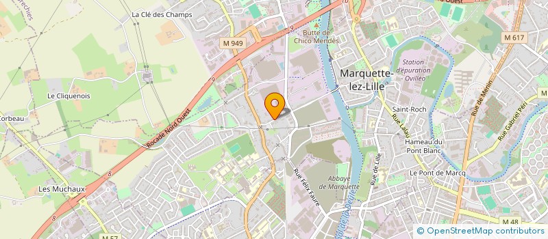 localisation de l'entreprise MONSIEUR THOMAS SONNEVILLE  MARQUETTE-LEZ-LILLE