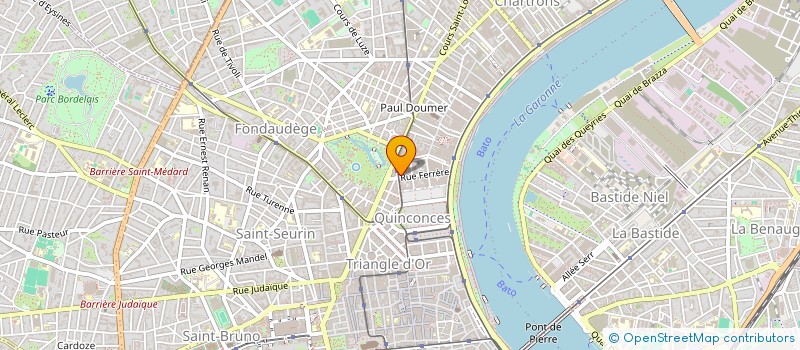 localisation de l'entreprise MONSIEUR THOMAS SORIN  BORDEAUX