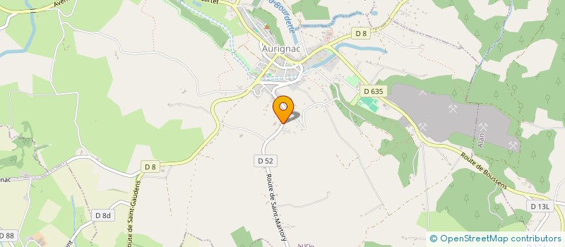 localisation de l'entreprise MONSIEUR THOMAS SOUBIRA  AURIGNAC