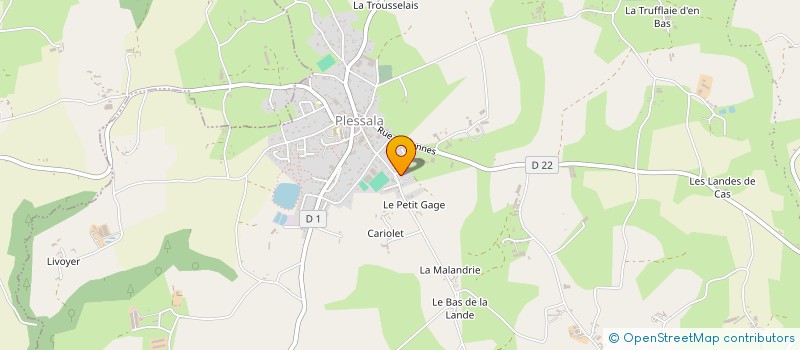 localisation de l'entreprise MONSIEUR THOMAS SOULABAILLE  LE MENE