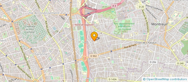 localisation de l'entreprise MONSIEUR THOMAS STEVELINCK  BAGNOLET