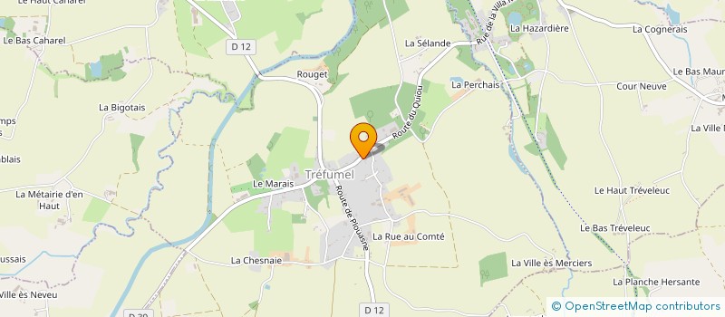 localisation de l'entreprise MONSIEUR THOMAS SUAS  TREFUMEL